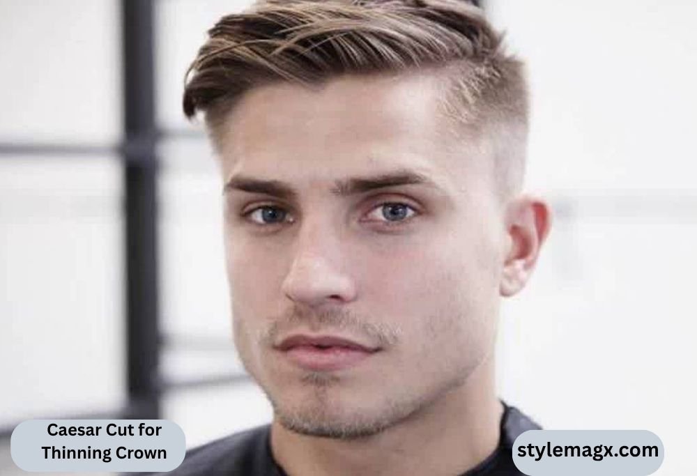 Caesar Haircut For Men: 25 Best Styles & How to Get One 2026 22 Caesar Cut for Thinning Crown