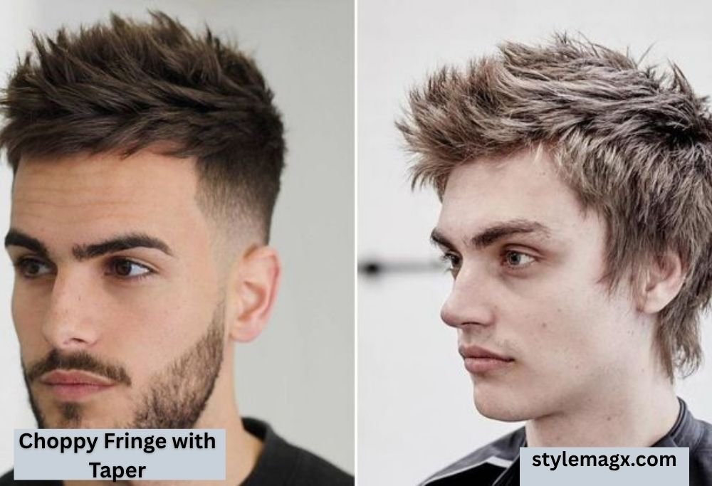 Best Haircuts for Men with Thin Straight Hair 2026 Guide 25 Choppy Fringe with Taper