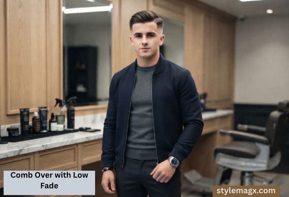 40+ Fantastic Square Face Shape Haircuts for Men: Ultimate Guide 2026 16 Comb Over with Low Fade