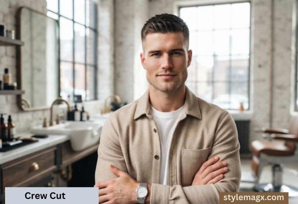 40+ Fantastic Square Face Shape Haircuts for Men: Ultimate Guide 2026 6 Crew Cut