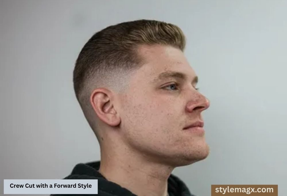 Crew Cut with a Forward Style