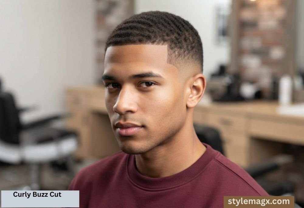 Curly Buzz Cut