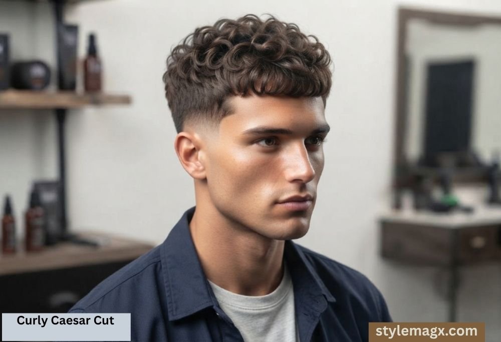 Curly Caesar Cut
