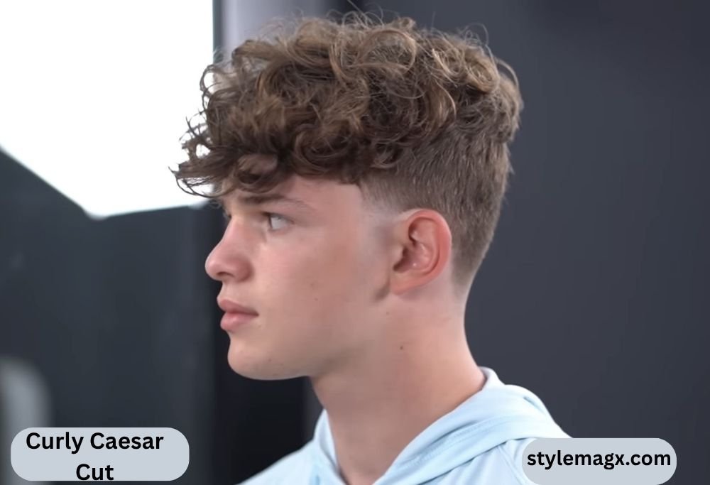 Caesar Haircut For Men: 25 Best Styles & How to Get One 2026 16 Curly Caesar Cut