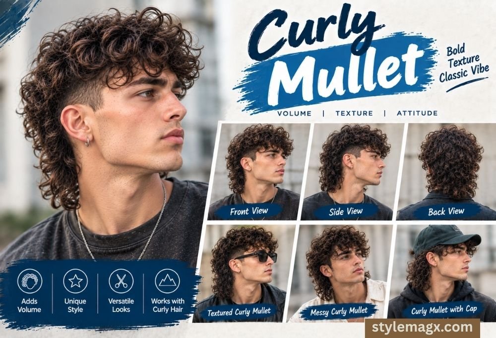 Curly Mullet