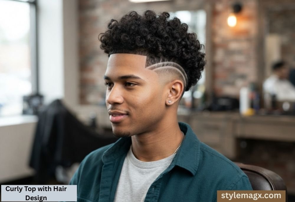 Curly Top with Hair Design