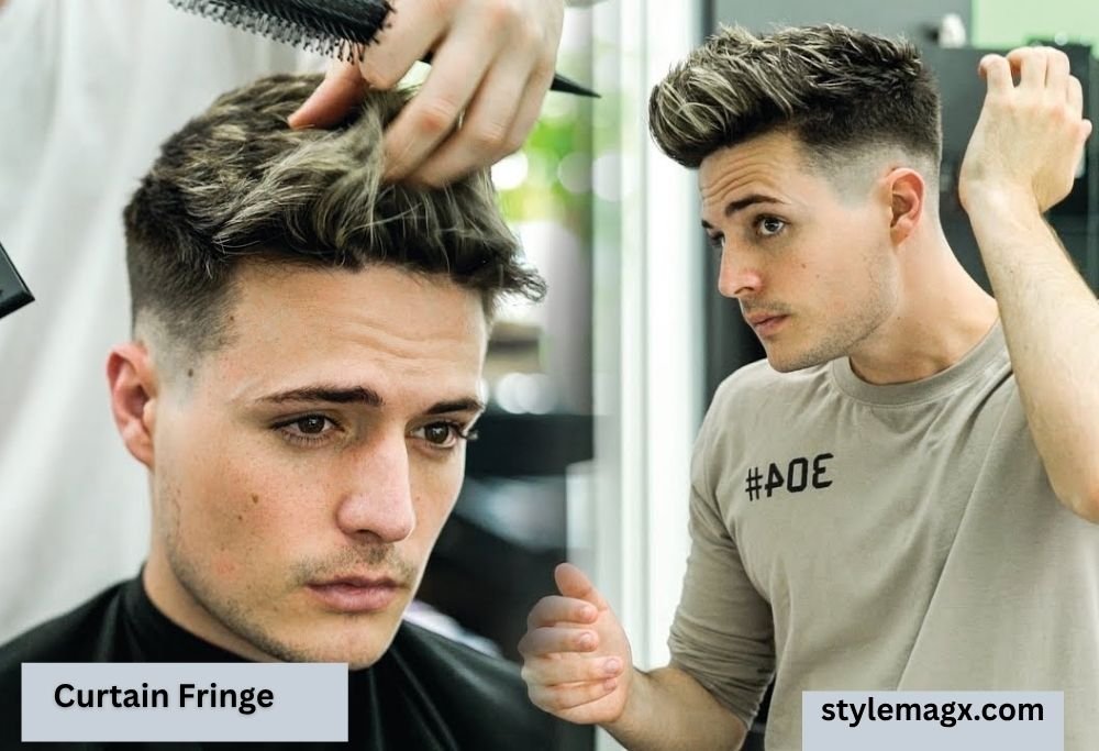 27+ Best Thick Straight Hair Haircuts for Men to Try in 2026 25 Curtain Fringe