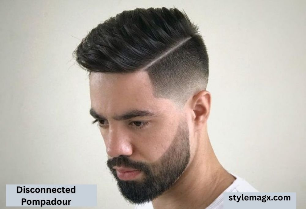 27+ Best Thick Straight Hair Haircuts for Men to Try in 2026 8 Disconnected Pompadour