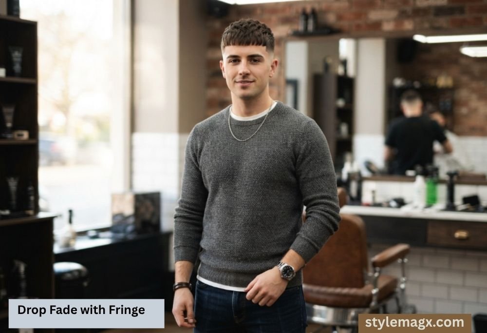 40+ Fantastic Square Face Shape Haircuts for Men: Ultimate Guide 2026 13 Drop Fade with Fringe