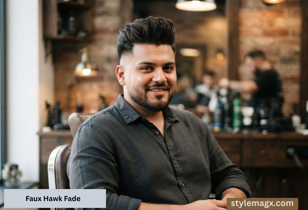 35+ Best Round Face Shape Haircuts for Men: Top Picks for 2026 10 Faux Hawk Fade