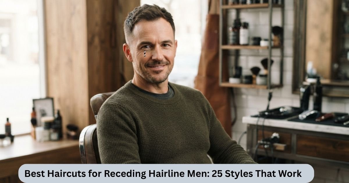 Haircuts for Receding Hairline Men