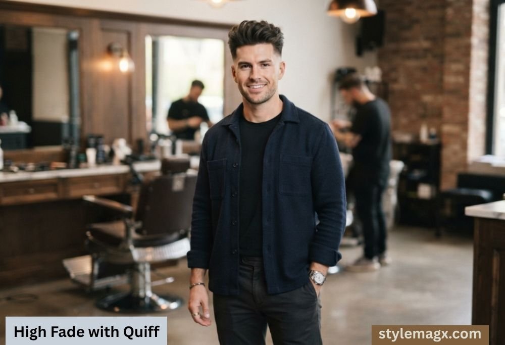 40+ Fantastic Square Face Shape Haircuts for Men: Ultimate Guide 2026 11 High Fade with Quiff