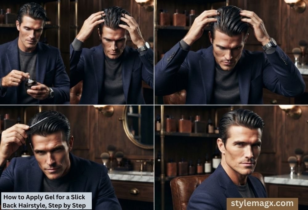 How to Apply Gel for a Slick Back Hairstyle, Step by Step