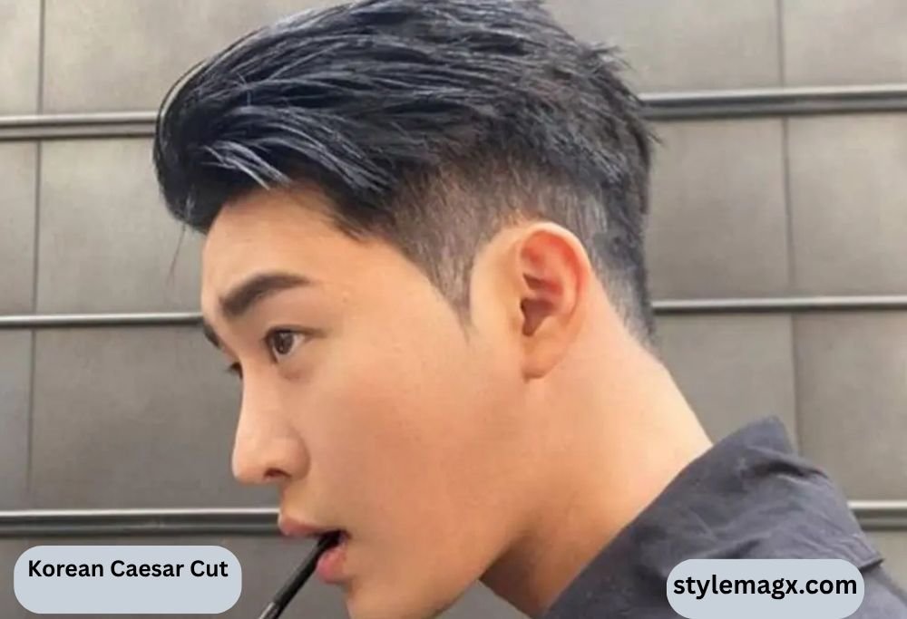 Caesar Haircut For Men: 25 Best Styles & How to Get One 2026 24 Korean Caesar Cut