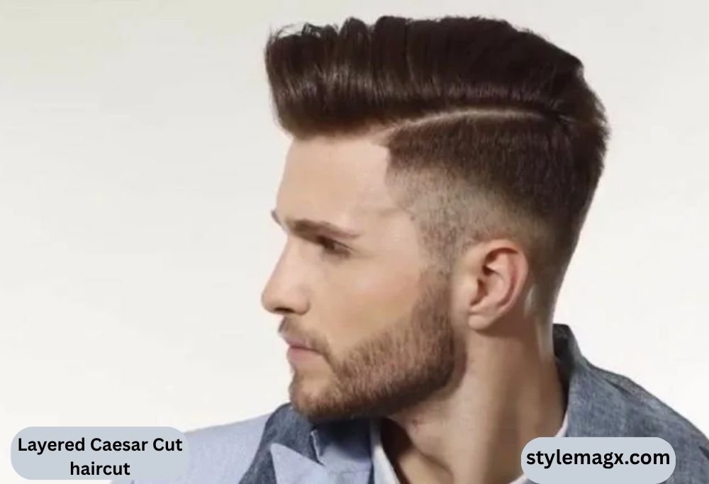 Caesar Haircut For Men: 25 Best Styles & How to Get One 2026 23 Layered Caesar Cut