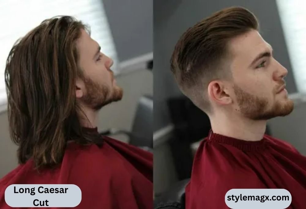Caesar Haircut For Men: 25 Best Styles & How to Get One 2026 7 Long Caesar Cut