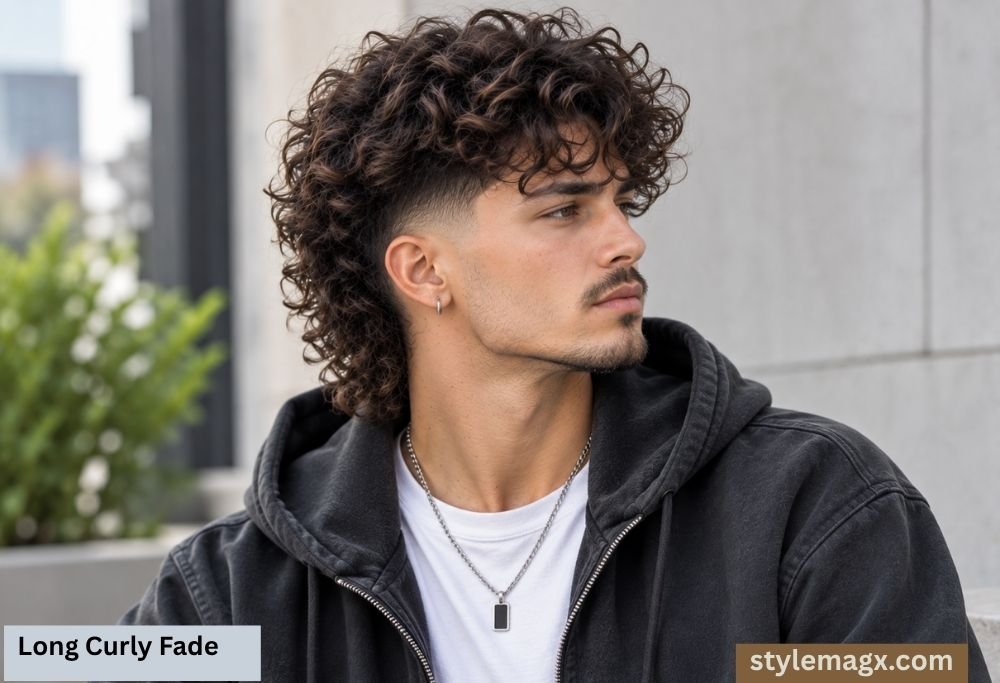 Long Curly Fade