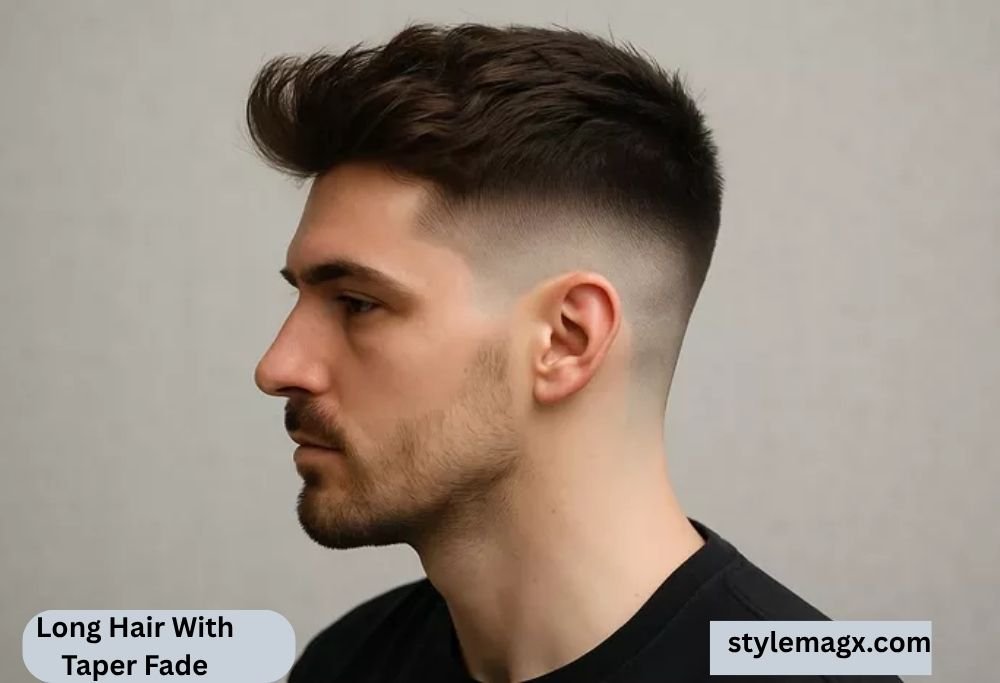 Long Hair With Taper Fade