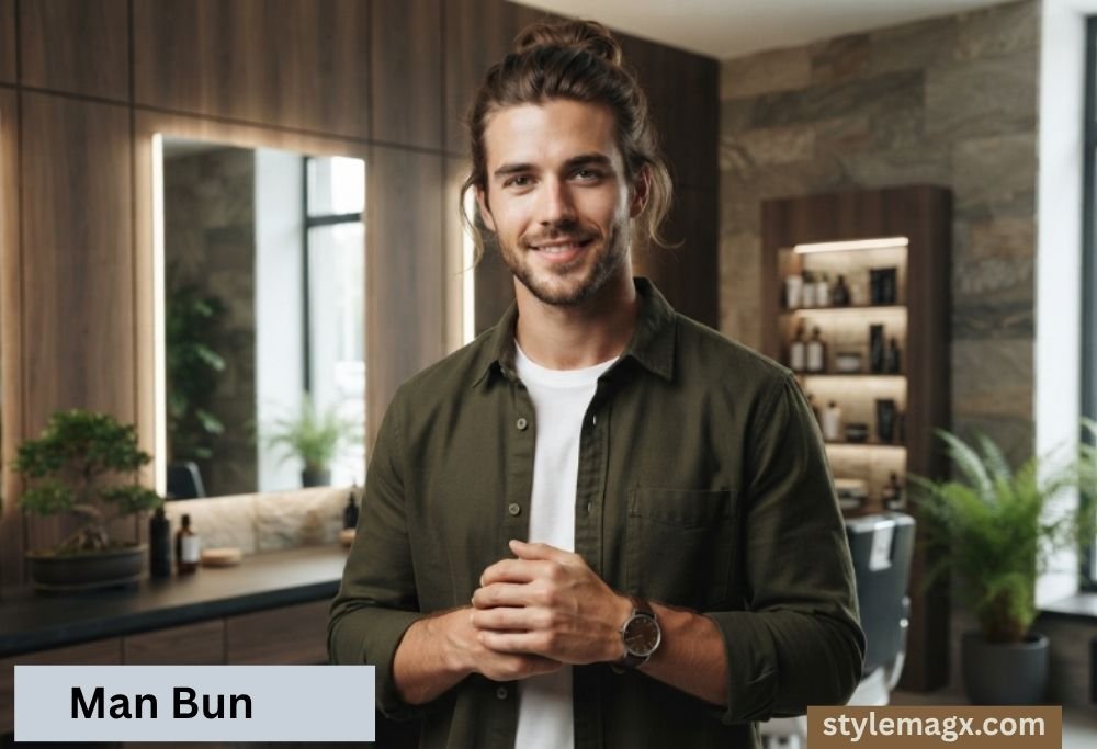40+ Fantastic Square Face Shape Haircuts for Men: Ultimate Guide 2026 33 Man Bun