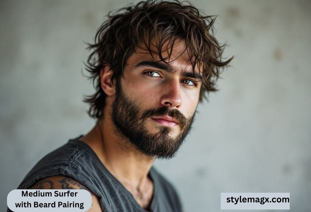 Medium Surfer with Beard Pairing