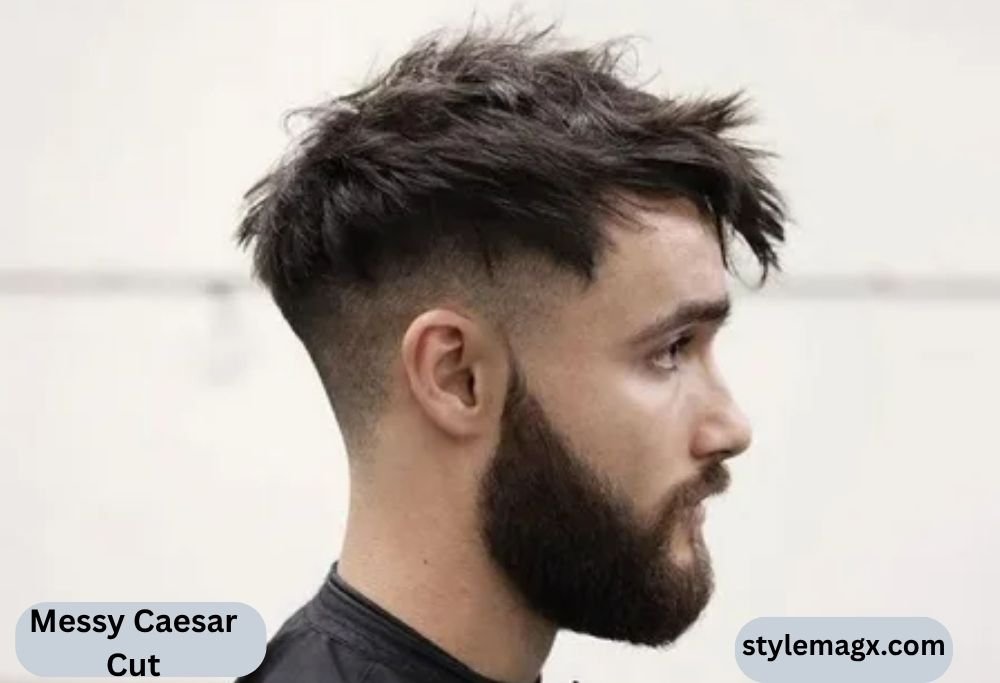 Caesar Haircut For Men: 25 Best Styles & How to Get One 2026 15 Messy Caesar Cut