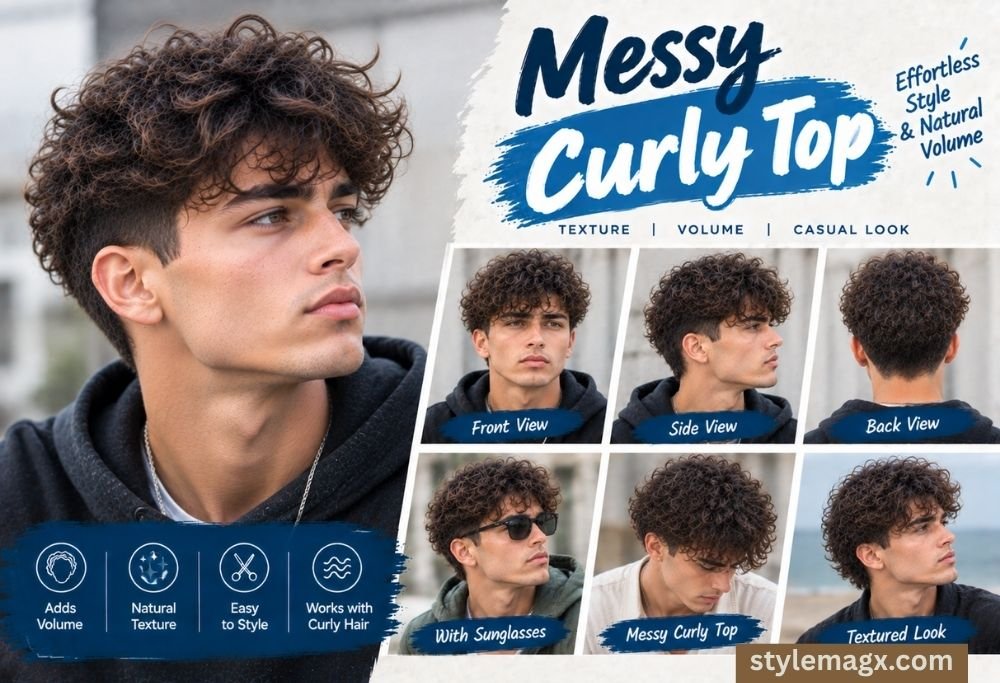 Messy Curly Top
