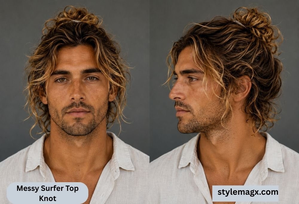 Messy Surfer Top Knot