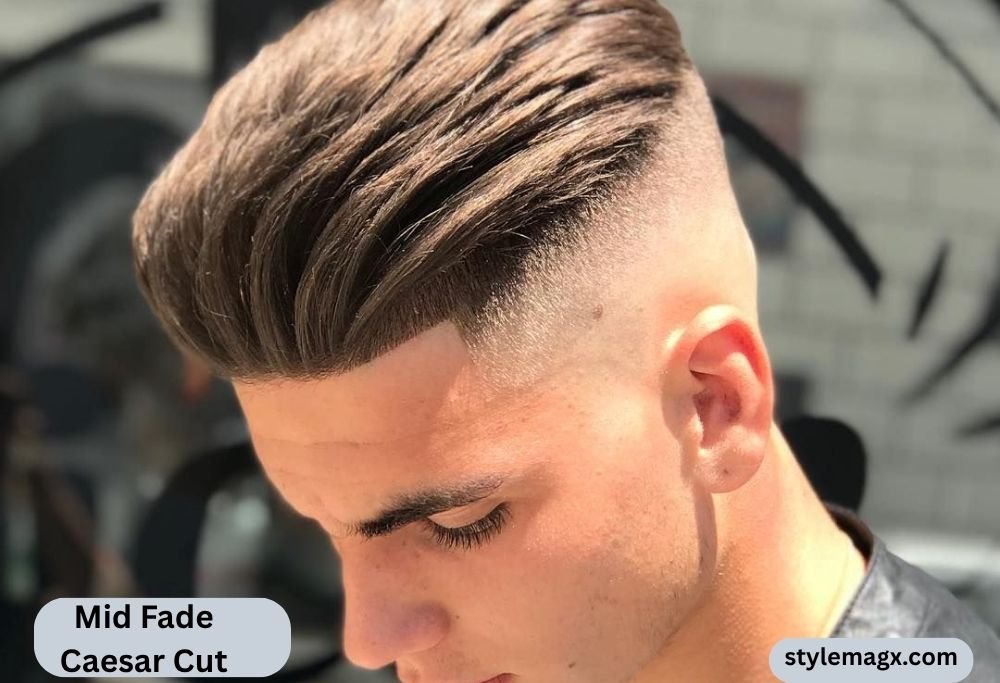 Mid Fade Caesar Cut