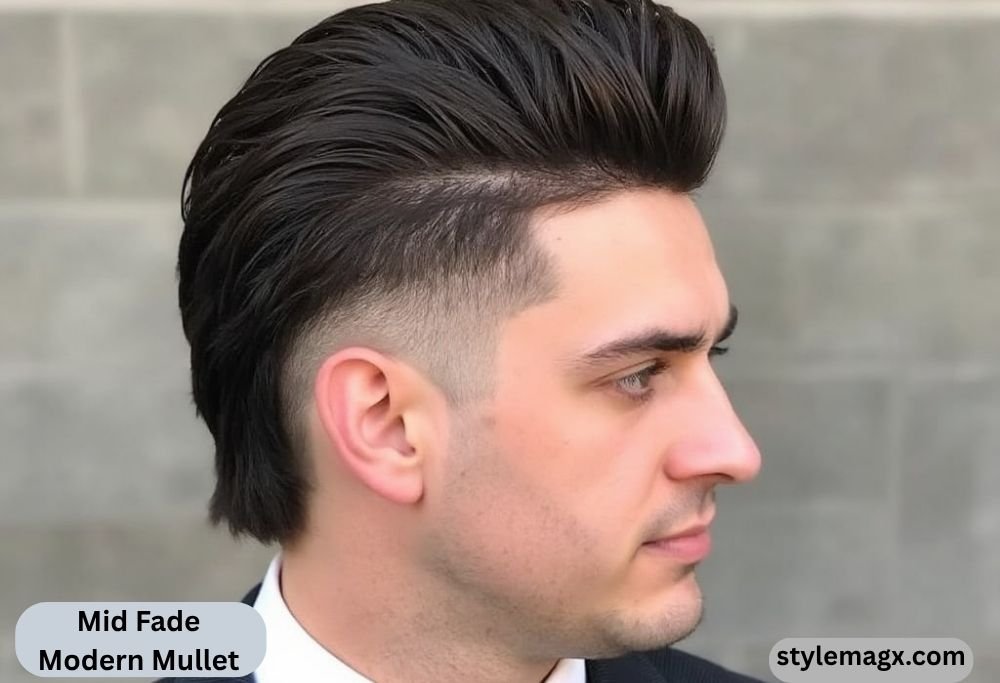 Mid Fade Modern Mullet