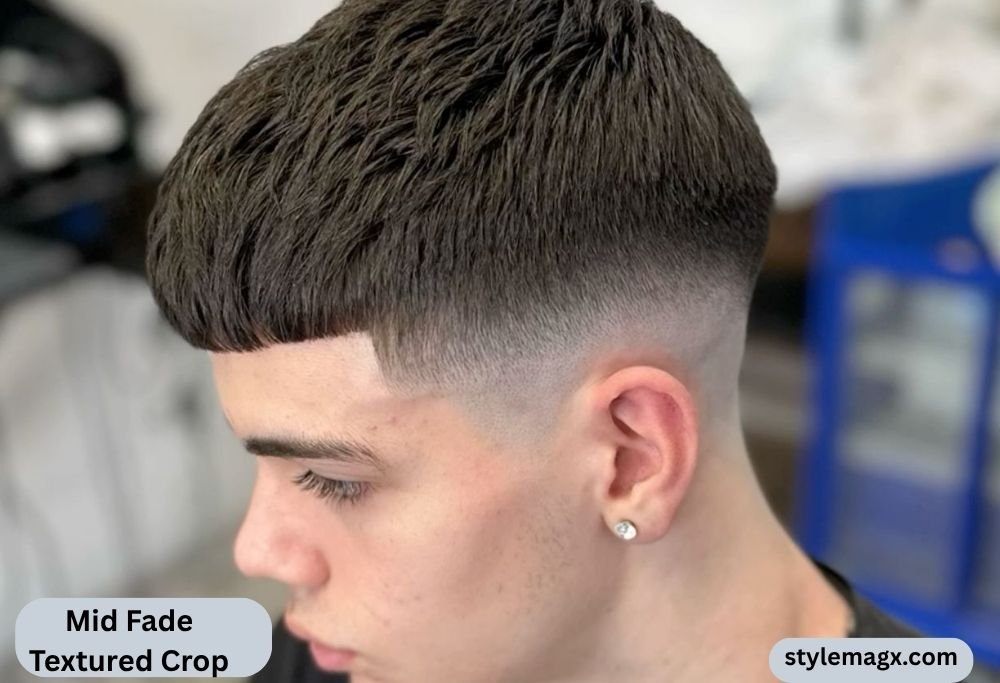 Mid Fade Textured Crop