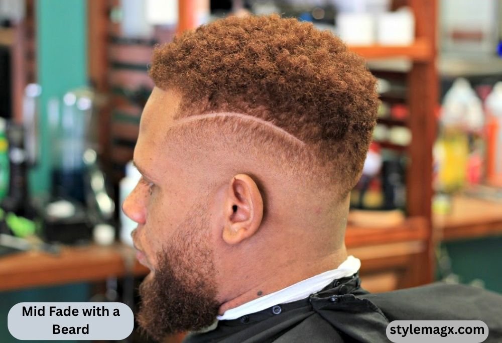 Mid Fade with a Beard