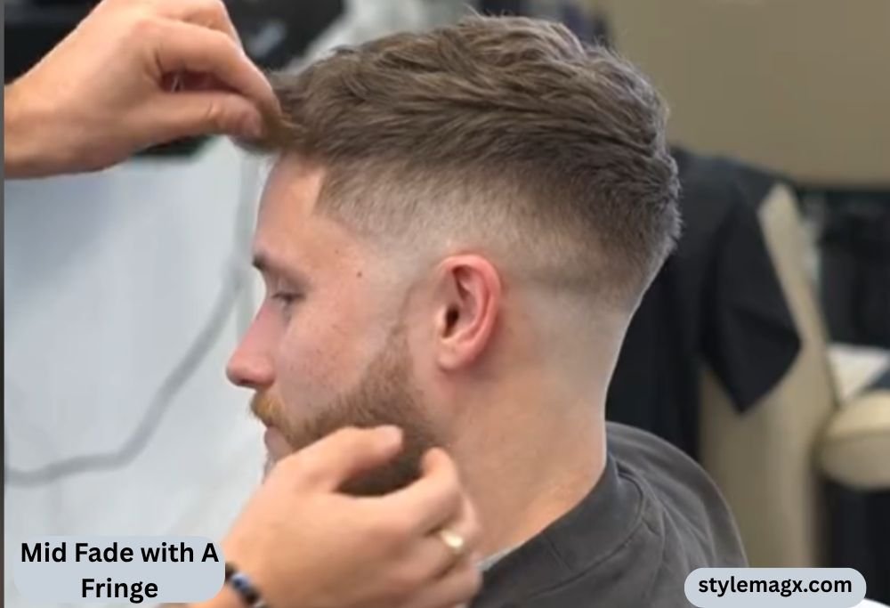 Mid Fade with a Fringe