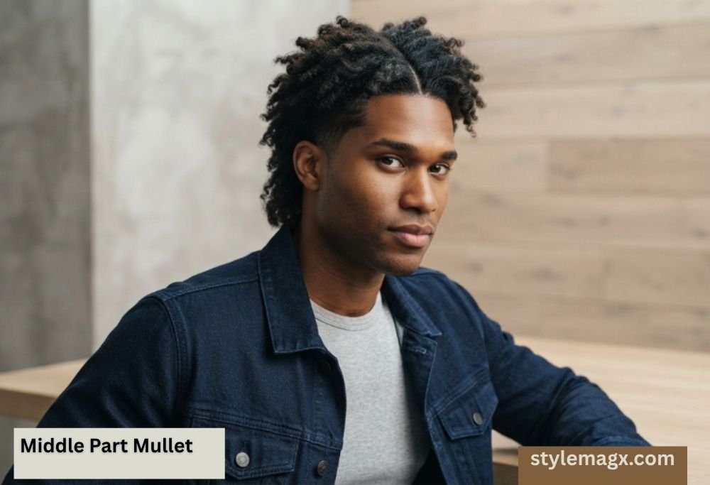 30 Best Middle Part Hairstyles For Men In 2026 25 Middle Part Mullet
