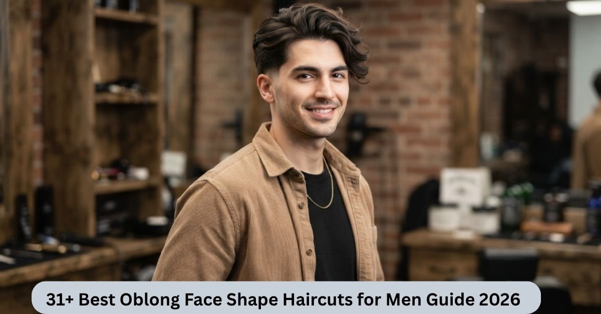 Oblong Face Shape Haircuts for Men