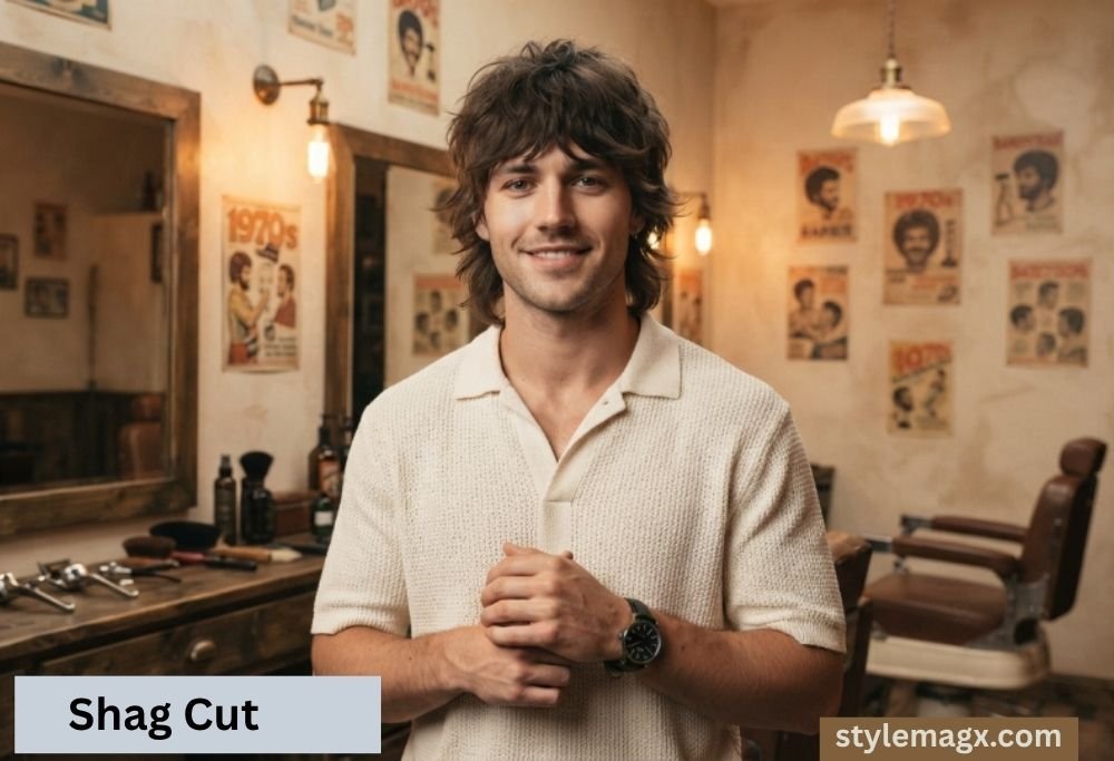 40+ Fantastic Square Face Shape Haircuts for Men: Ultimate Guide 2026 32 Shag Cut