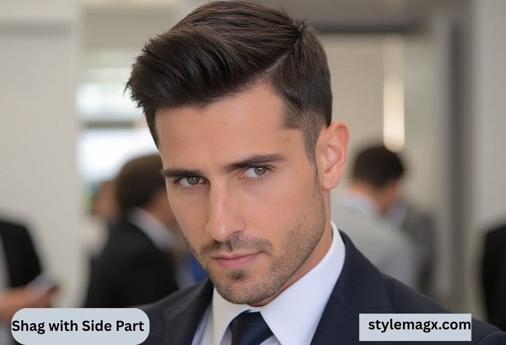 Shaggy Haircuts for Men: 30 Trendy Styles & Expert Tips 21 Shag with Side Part