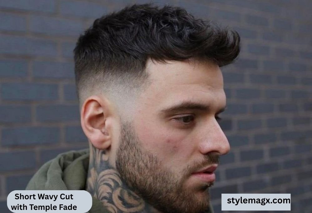 Short Wavy Cut with Temple Fade