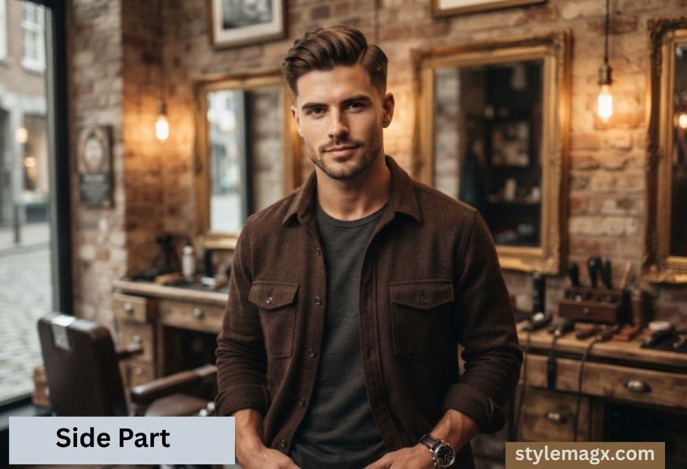 40+ Fantastic Square Face Shape Haircuts for Men: Ultimate Guide 2026 22 Side Part