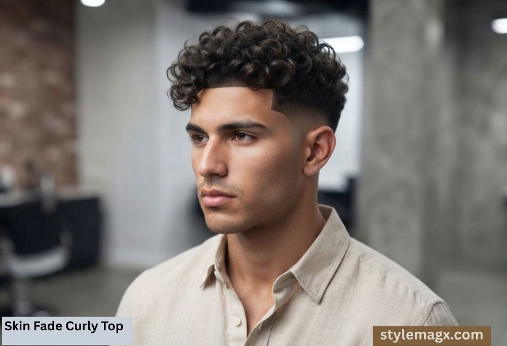 Skin Fade Curly Top