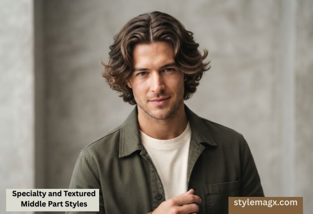 30 Best Middle Part Hairstyles For Men In 2026 21 Specialty and Textured Middle Part Styles