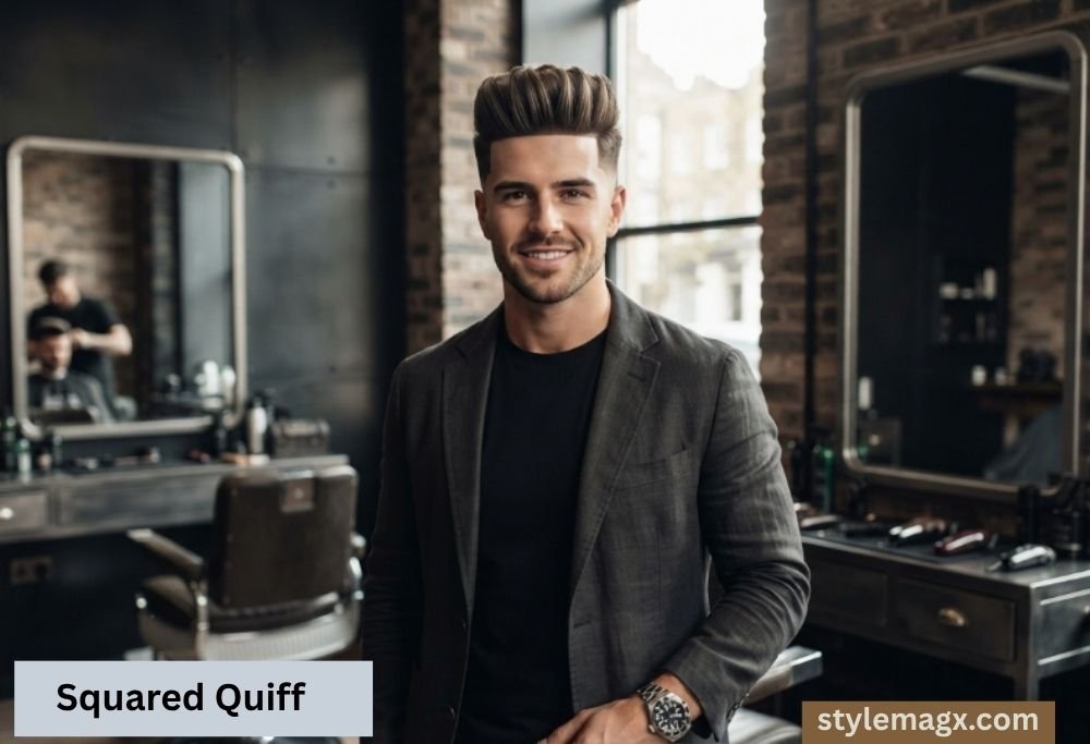 40+ Fantastic Square Face Shape Haircuts for Men: Ultimate Guide 2026 18 Squared Quiff