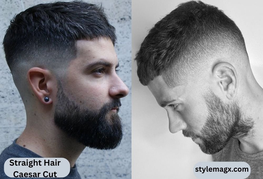 Caesar Haircut For Men: 25 Best Styles & How to Get One 2026 18 Straight Hair Caesar Cut