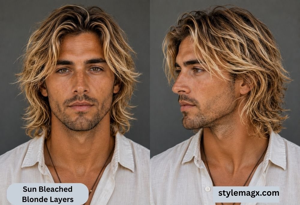Sun Bleached Blonde Layers
