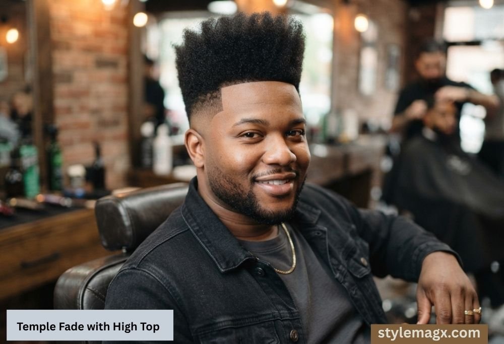 35+ Best Round Face Shape Haircuts for Men: Top Picks for 2026 16 Temple Fade with High Top