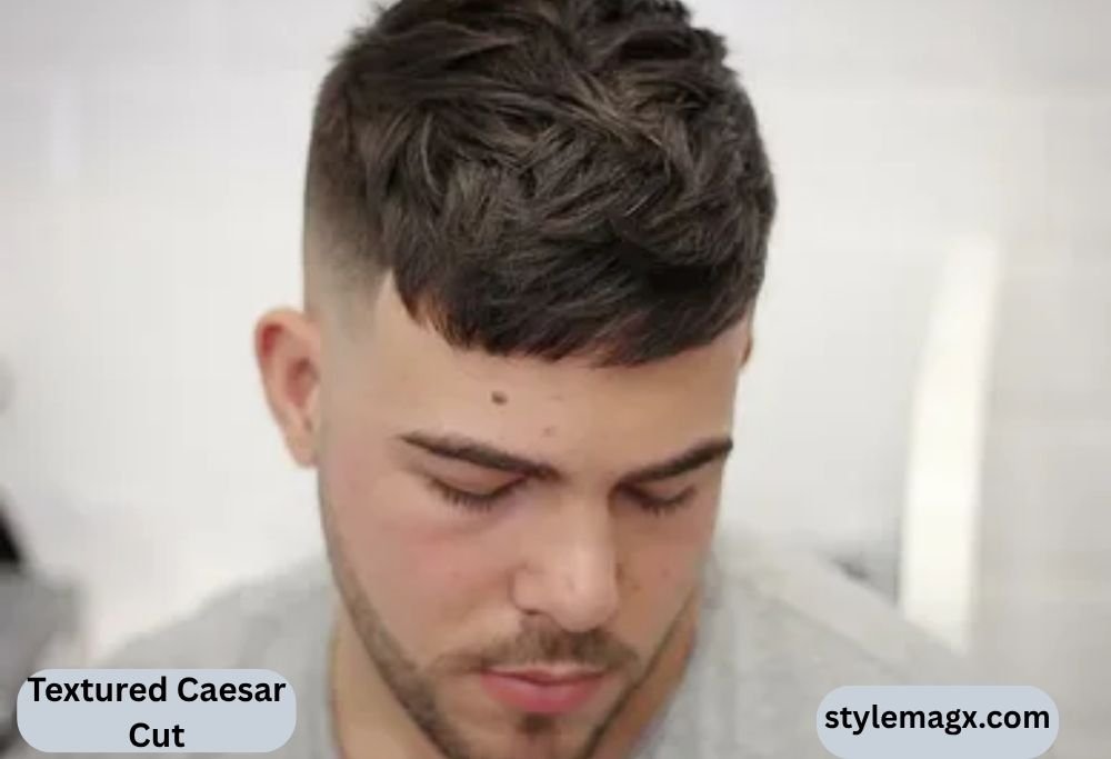 Caesar Haircut For Men: 25 Best Styles & How to Get One 2026 5 Textured Caesar Cut
