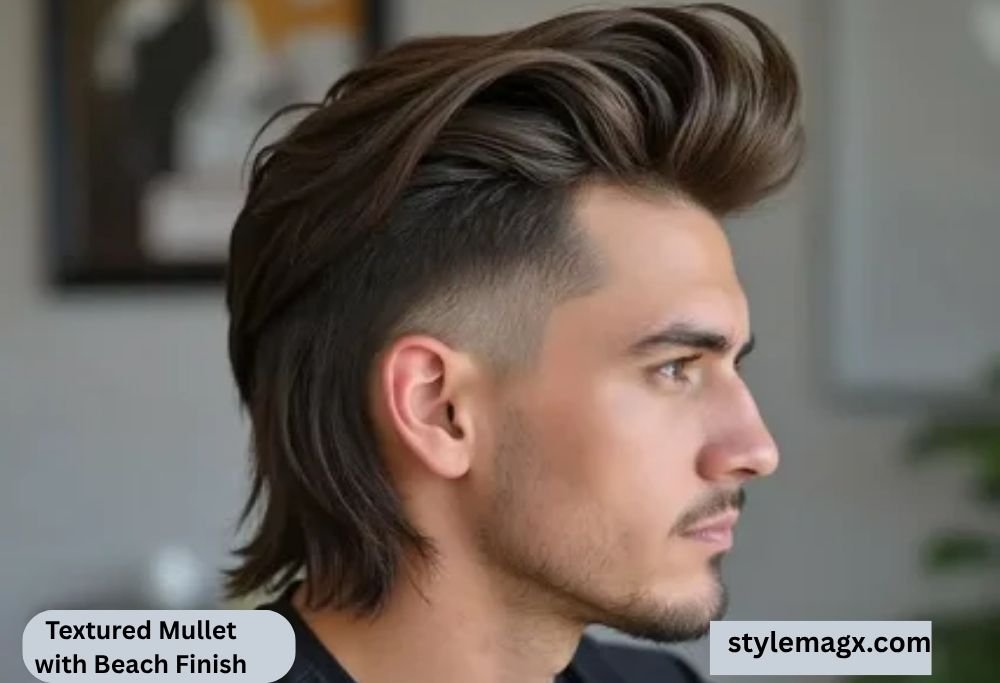 Textured Mullet with Beach Finish