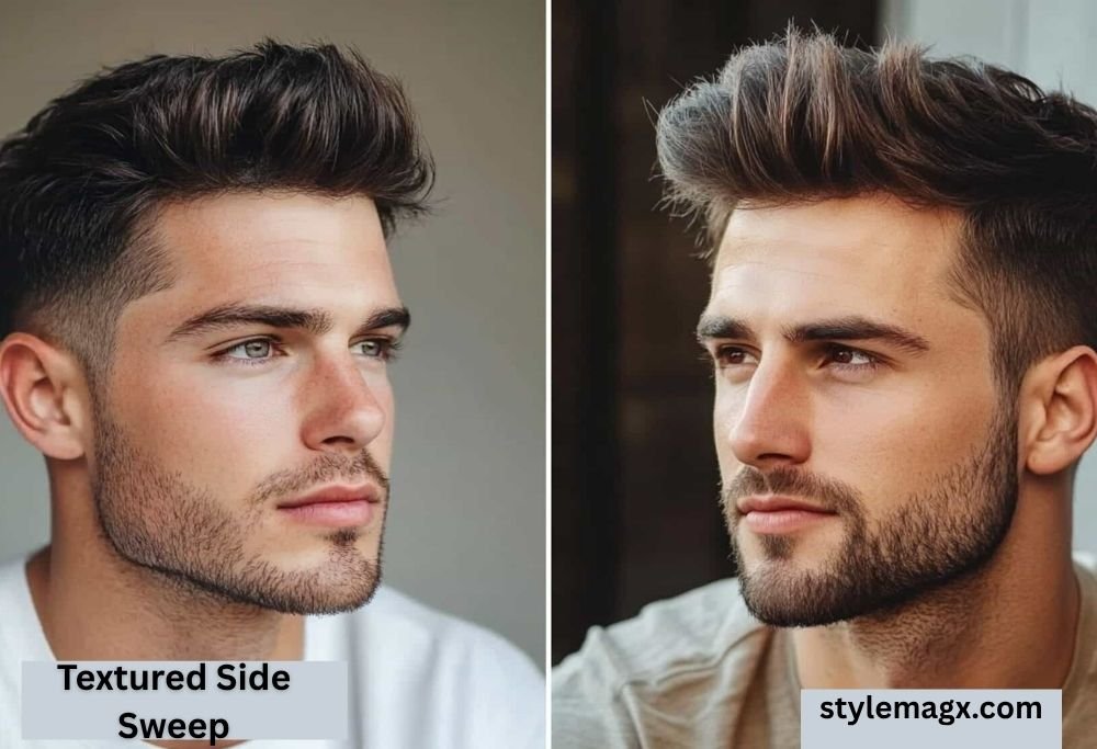 Best Haircuts for Men with Thin Straight Hair 2026 Guide 23 Textured Side Sweep