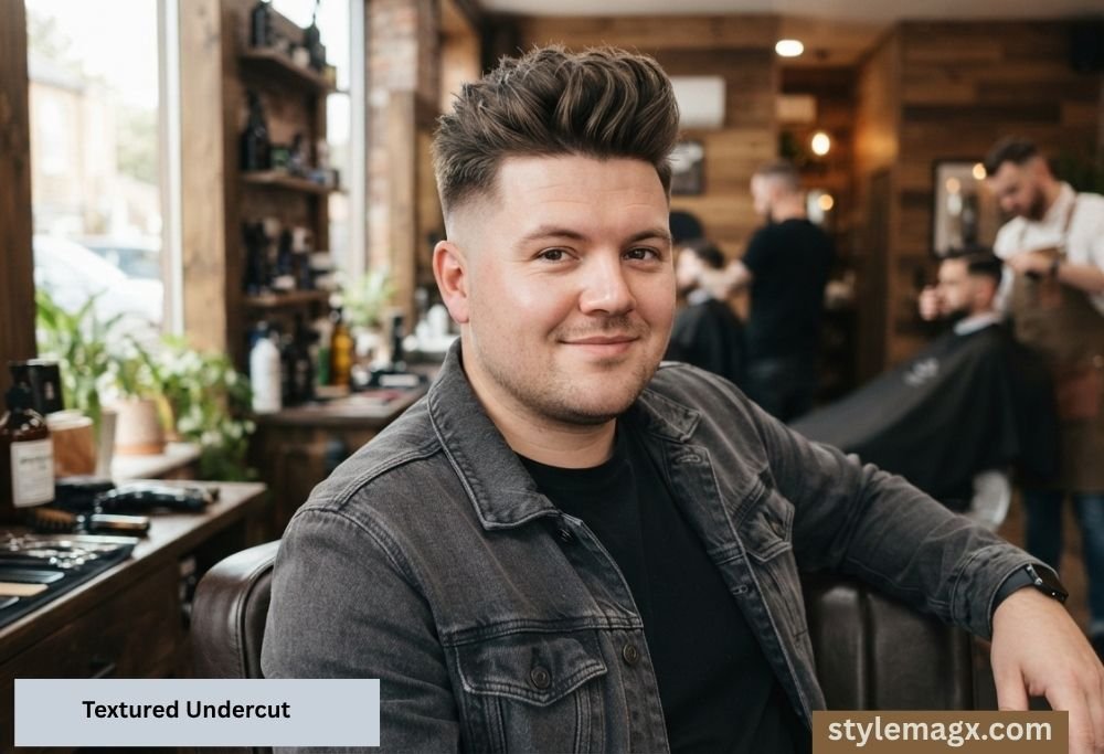 35+ Best Round Face Shape Haircuts for Men: Top Picks for 2026 20 Textured Undercut