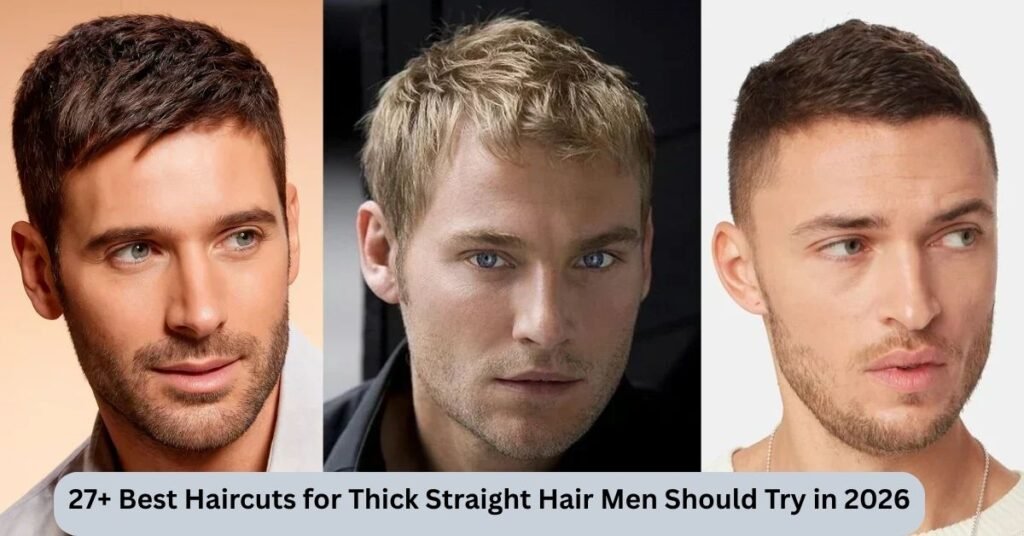 Thick Straight Hair Haircuts For Men