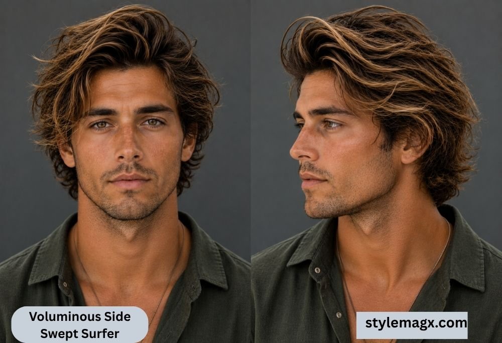 Voluminous Side Swept Surfer